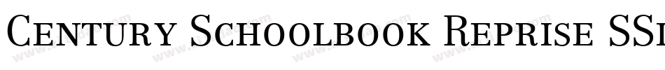 Century Schoolbook Reprise SSi Bold Italic字体转换